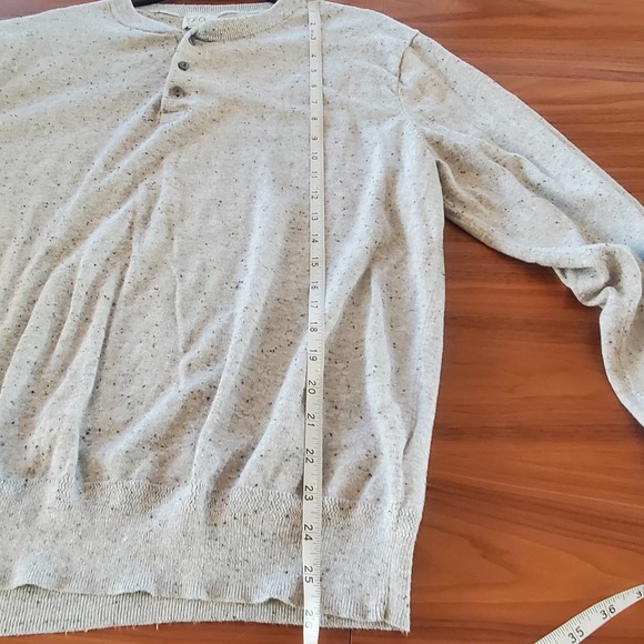 Re-Imagined J. Crew Mens Donegal Tweed Silk Blend Long Sleeve Henley Sweater XL - Picture 5 of 10